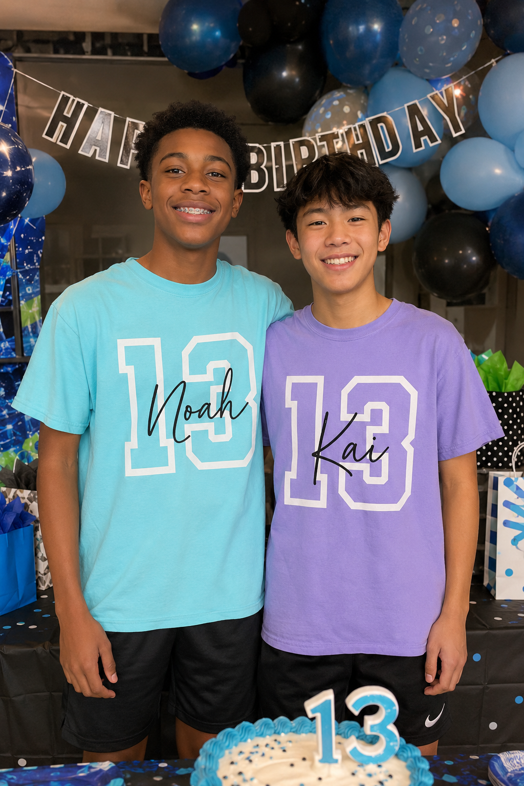 13th Birthday Shirt | For 13 Year Old Birthday Boy and Girl