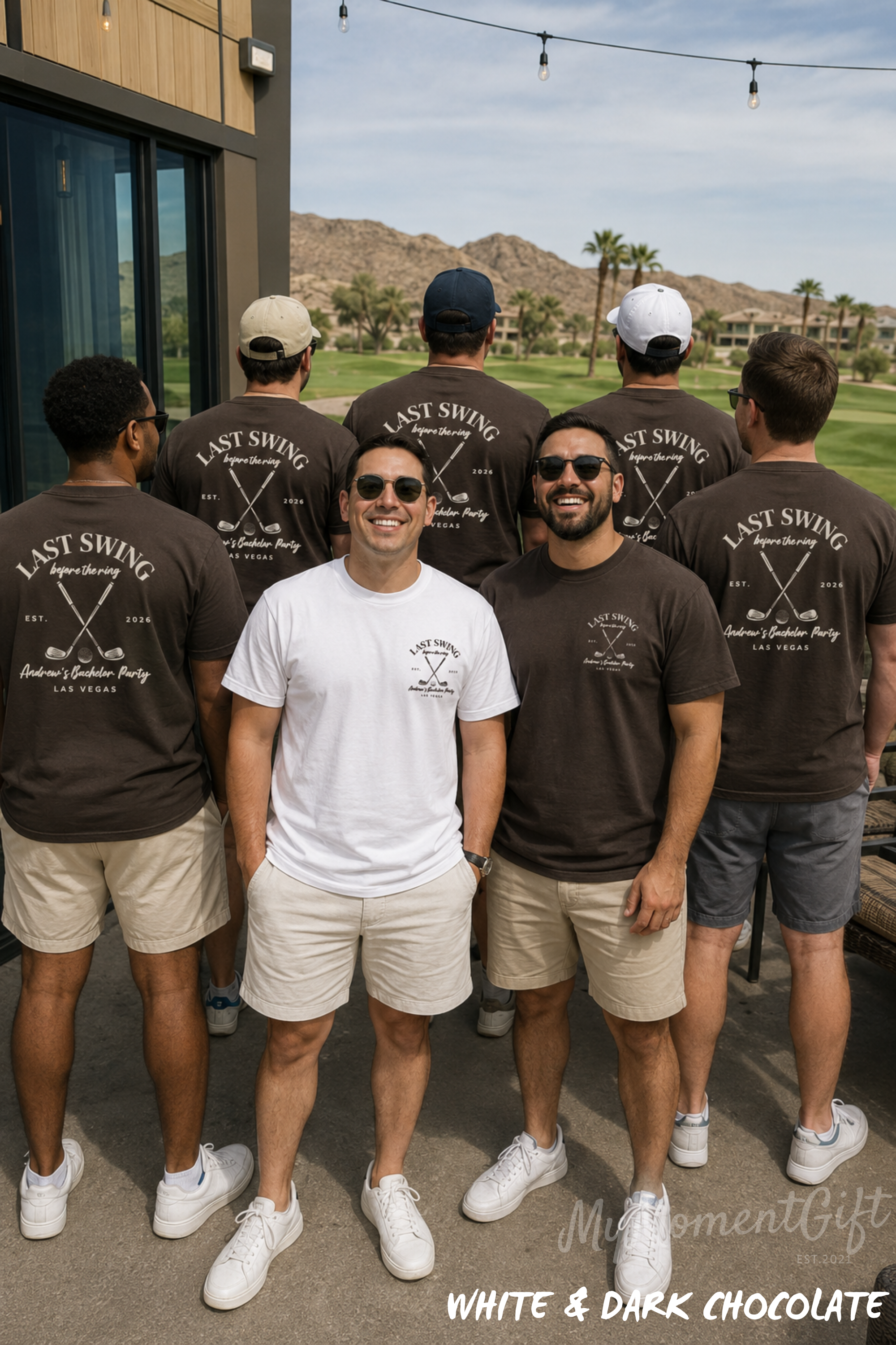 Last Swing Before the Ring Groom and Groomsmen Tees | Custom Golf Trip Shirts
