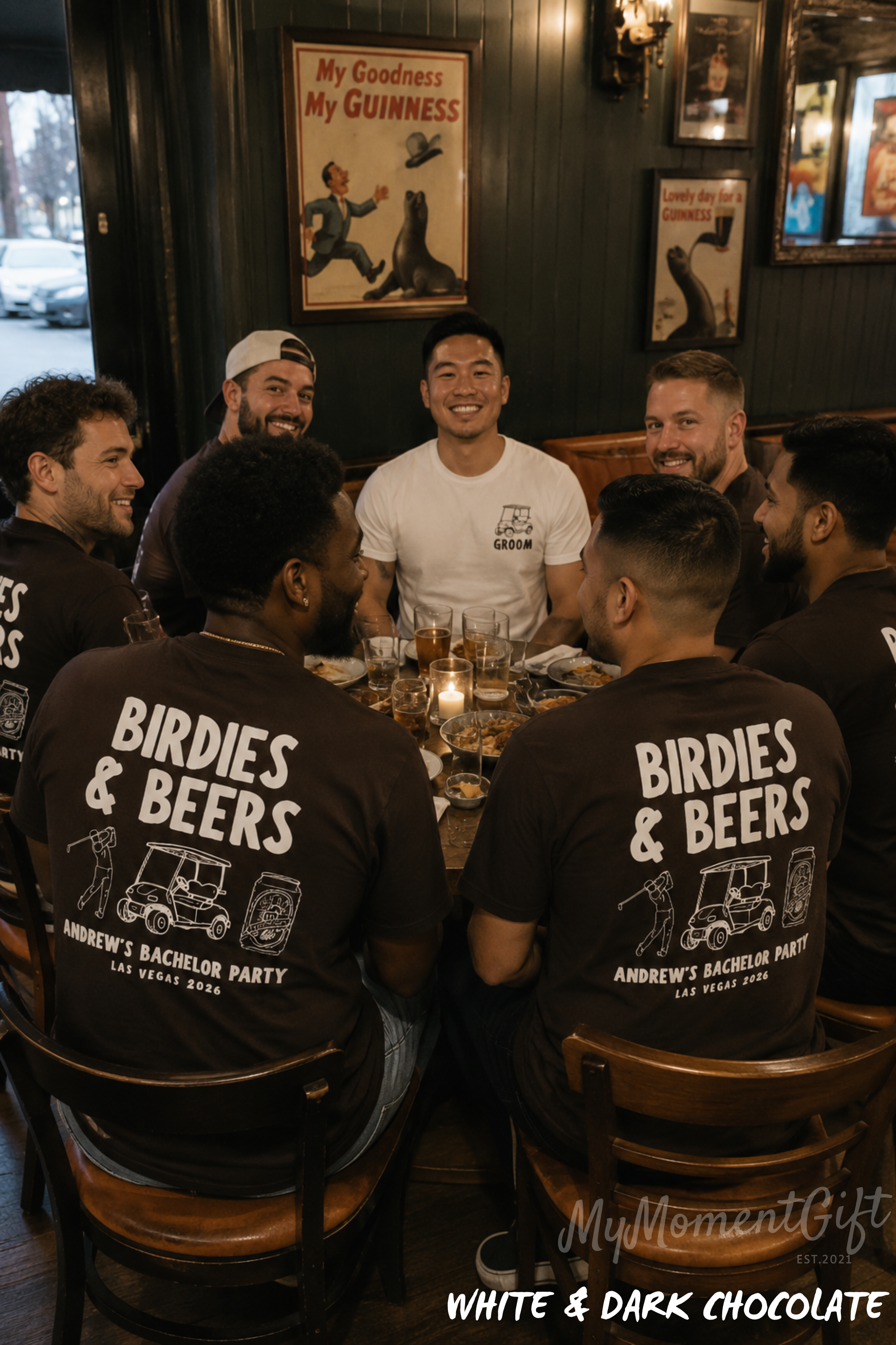 Birdies & Beers Golf Bachelor Party Shirts | Custom Golf Trip Shirts