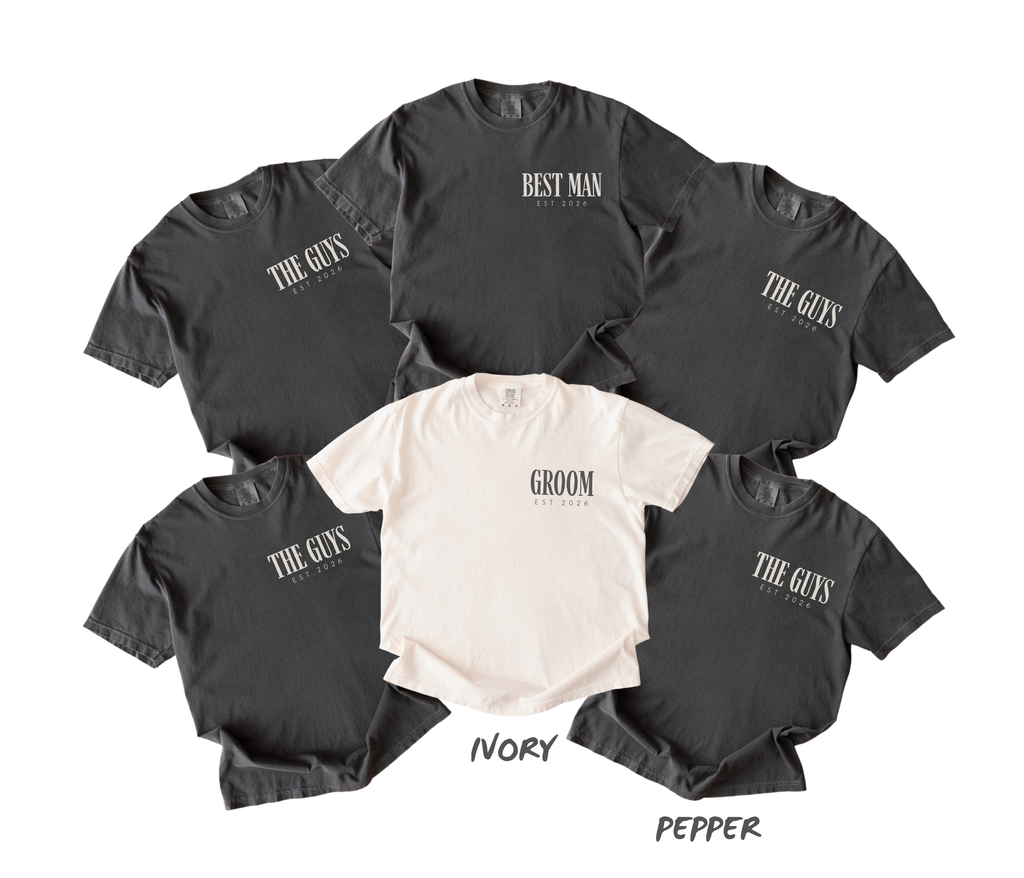 Custom Bachelor Party Shirts for Groom, Best Man & The Guys