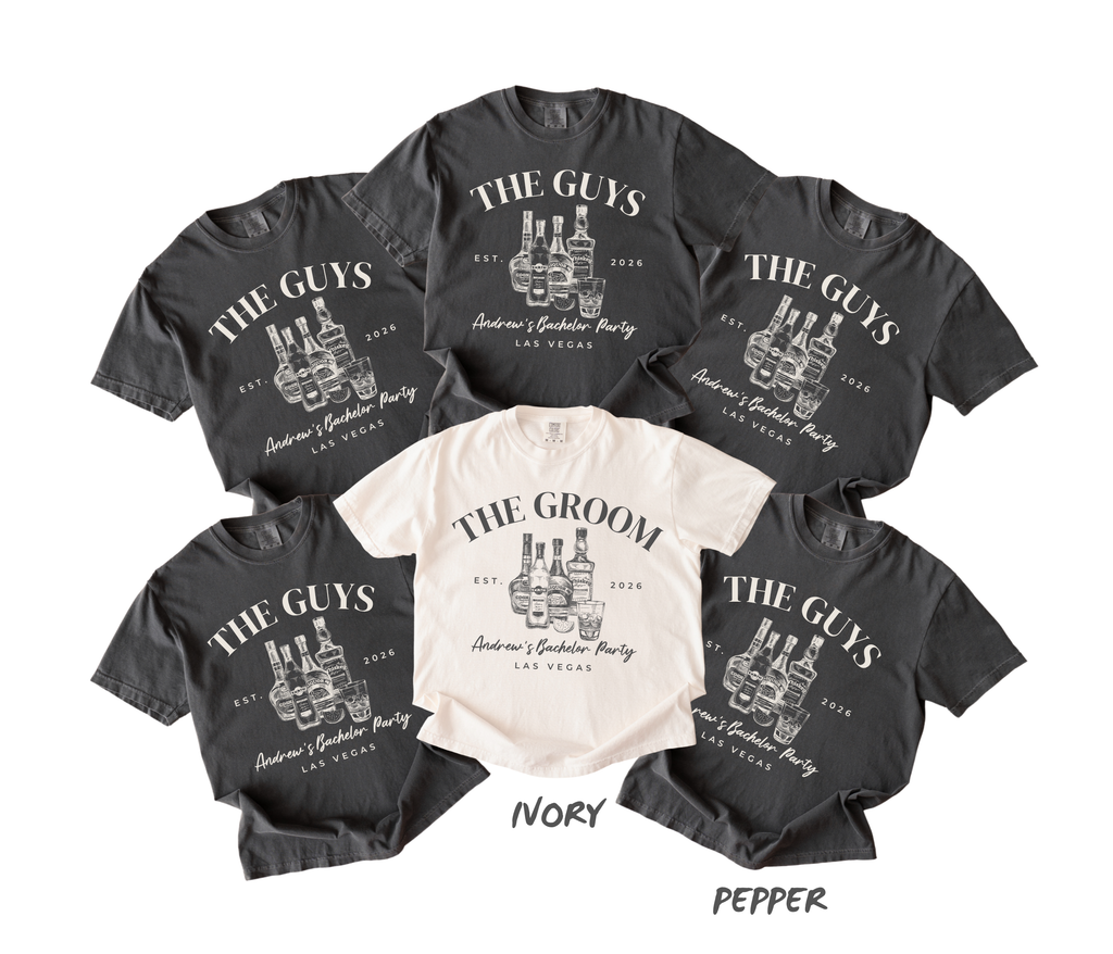 Personalized Bachelor Party Shirt - Groom Crew Tee