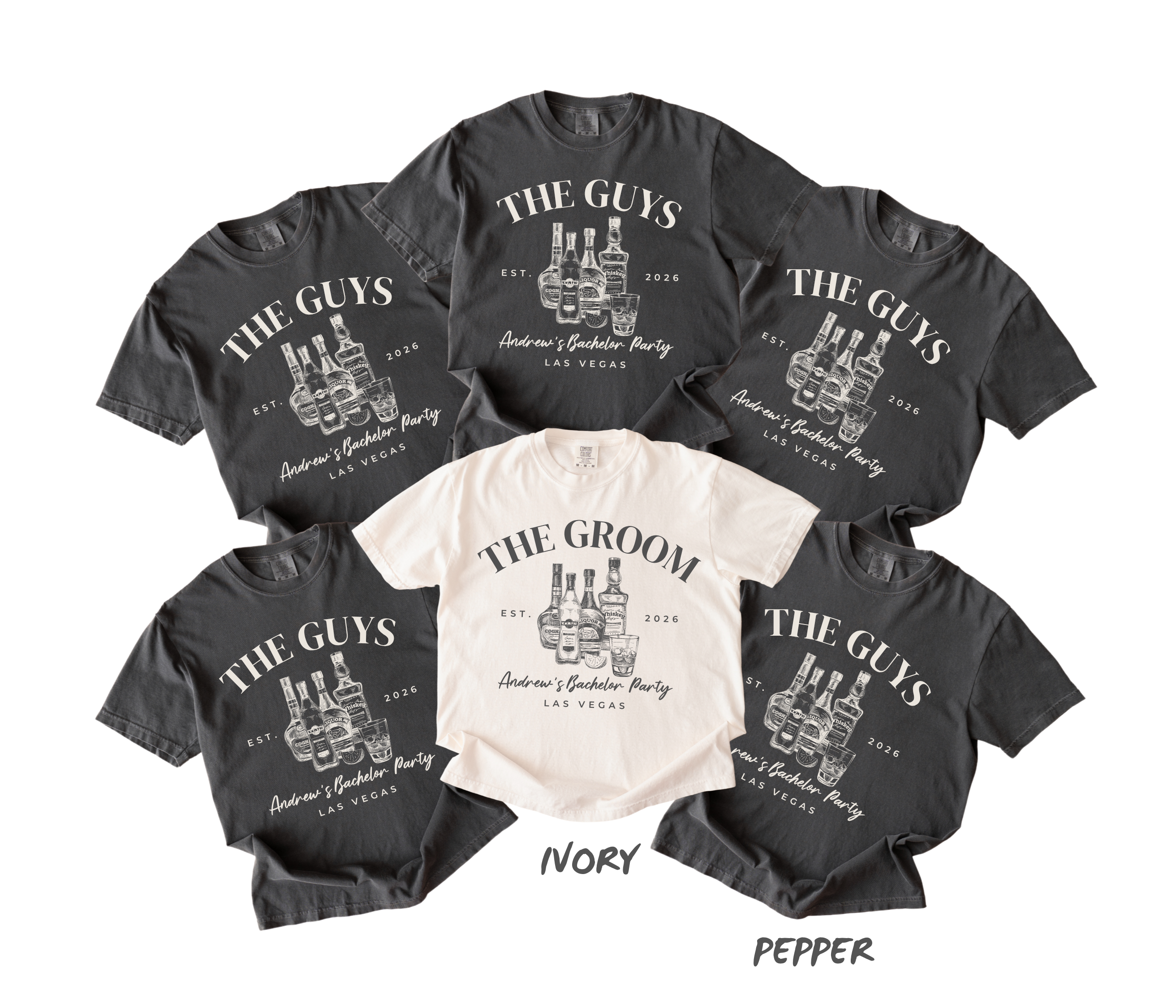 Personalized Bachelor Party Shirt - Groom Crew Tee