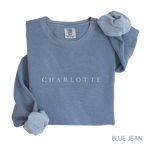 Charlotte Sweatshirt | Matching Bachelorette, Birthday, and Vacation