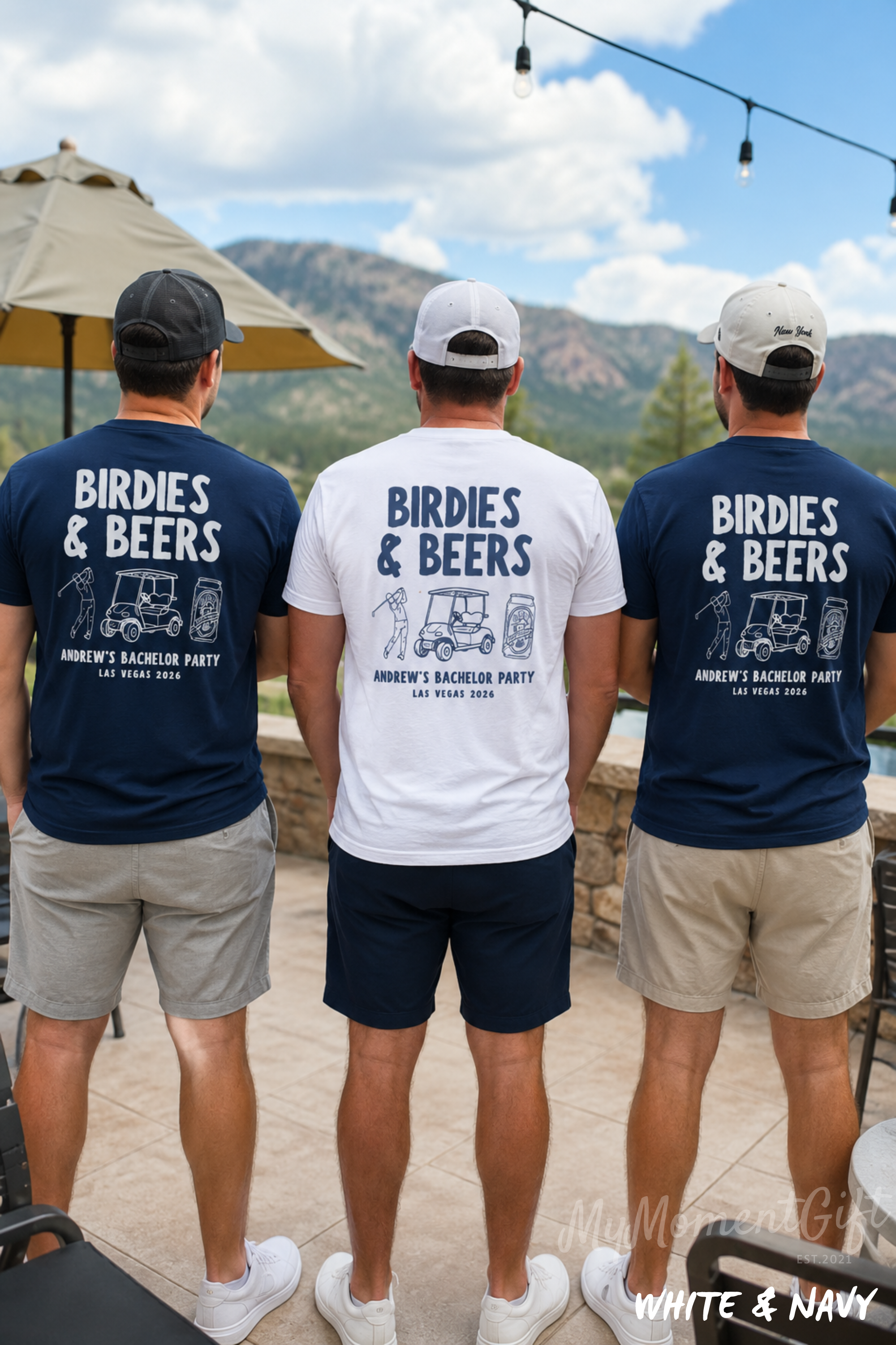 Birdies & Beers Golf Bachelor Party Shirts | Custom Golf Trip Shirts