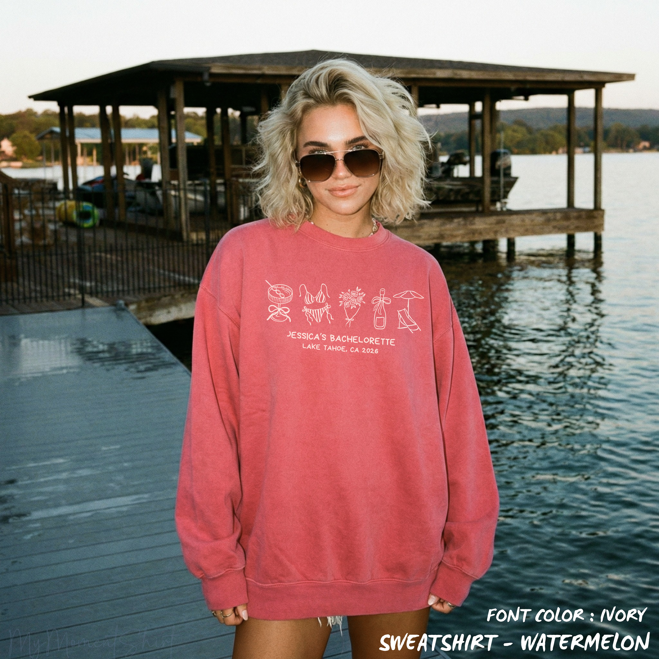 Vintage Beach Bridesmaid Sweatshirt - Bride Crew Wedding Weekend Crewneck