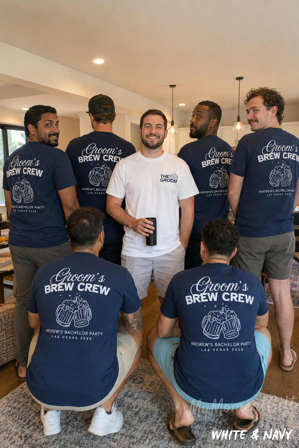 Personalized Groom’s Brew Crew Bachelor Party Shirts | Brews Before I Do Groom and Groomsmen Tees