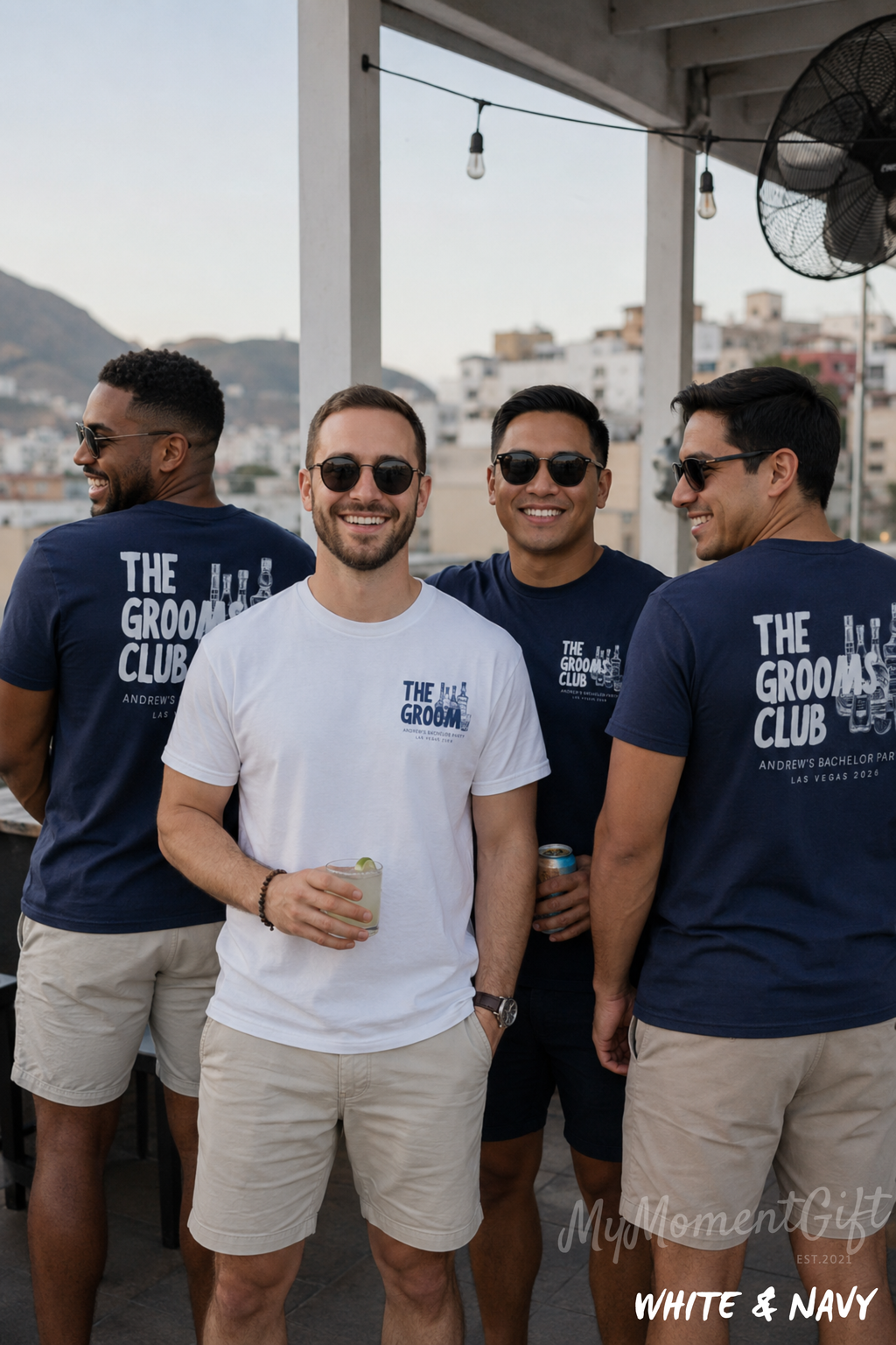 Personalized Groom and Groomsmen Shirts | The Grooms Club Bachelor Party Tees