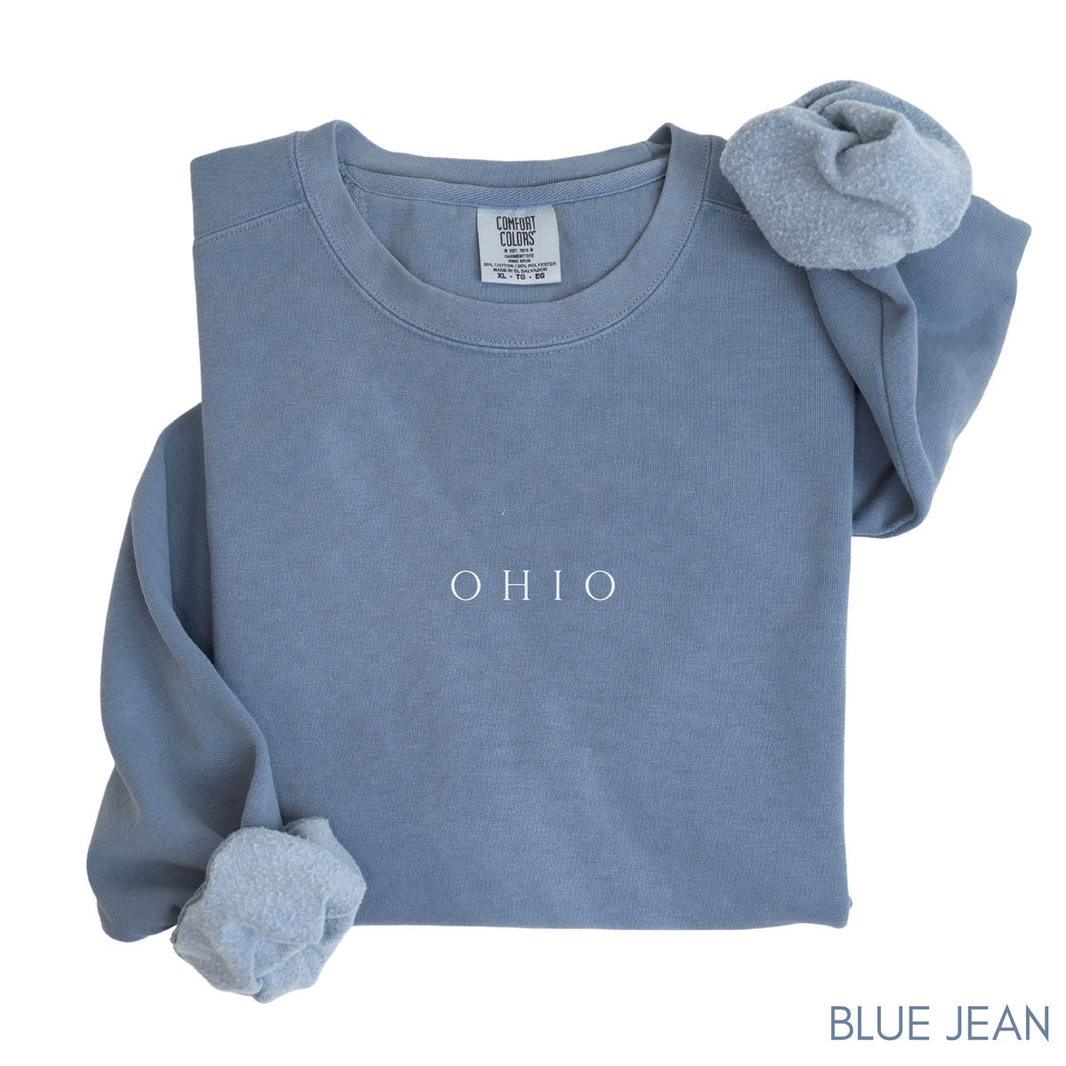 Ohio Sweatshirt | Vintage Garment-Dyed Crewneck Pullover