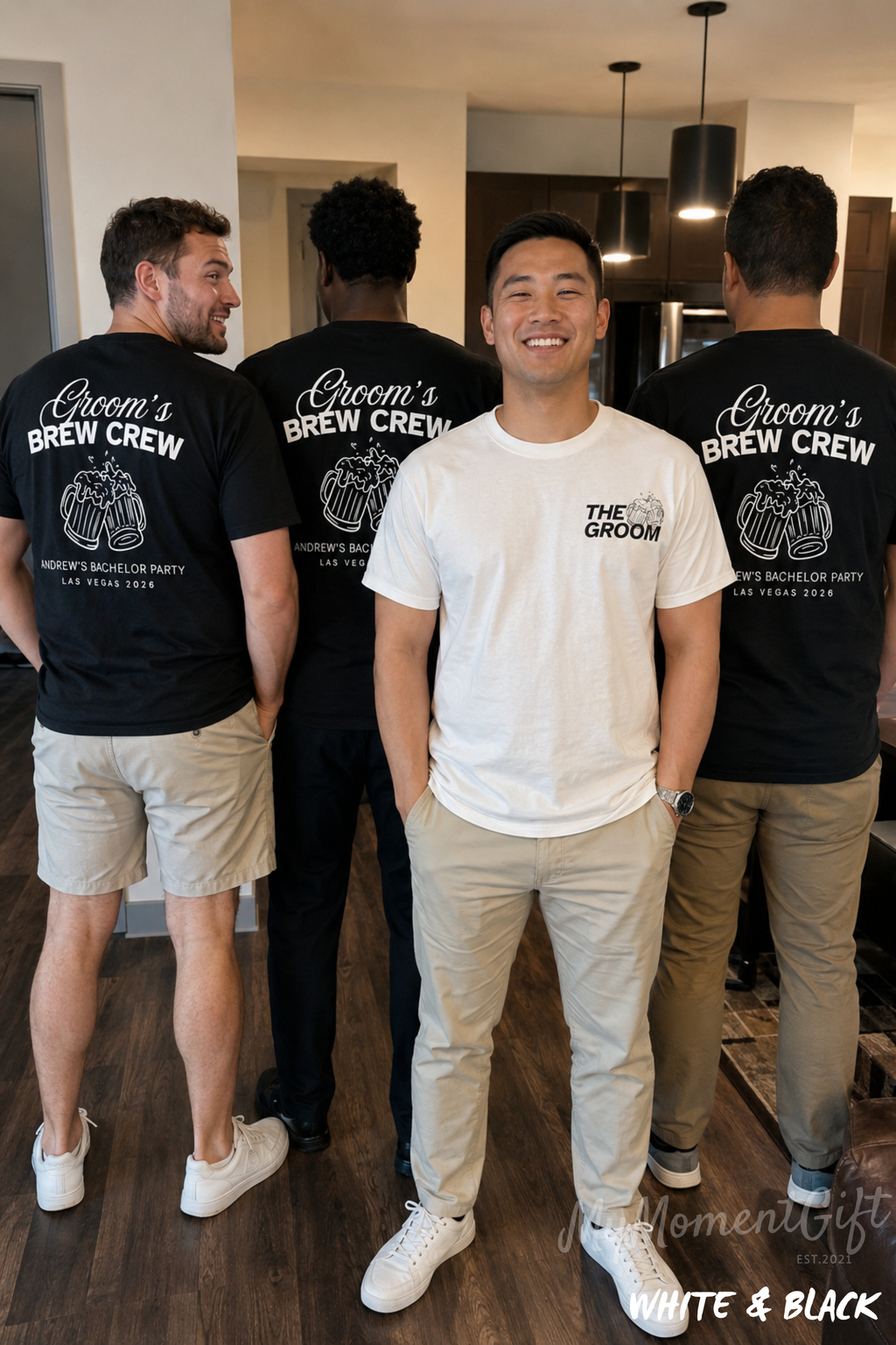 Personalized Groom’s Brew Crew Bachelor Party Shirts | Brews Before I Do Groom and Groomsmen Tees