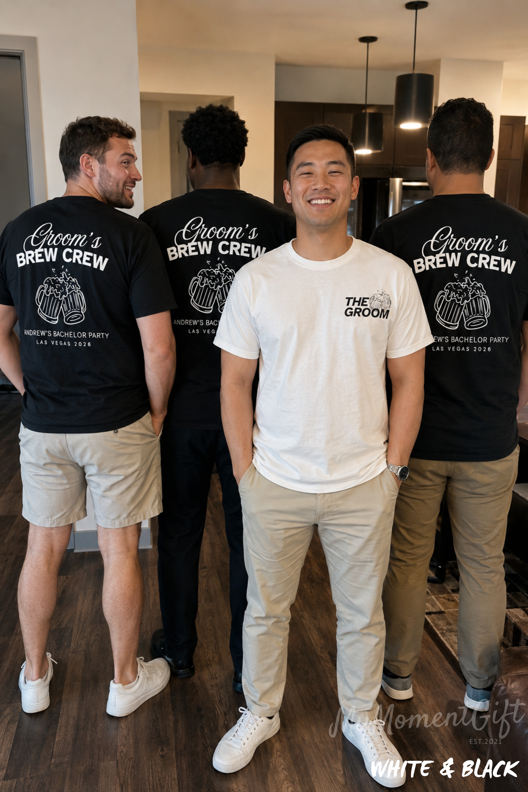 Personalized Groom’s Brew Crew Bachelor Party Shirts | Brews Before I Do Groom and Groomsmen Tees