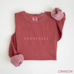 Vintage Tennessee Sweatshirt | Garment-Dyed Tennessee Crewneck