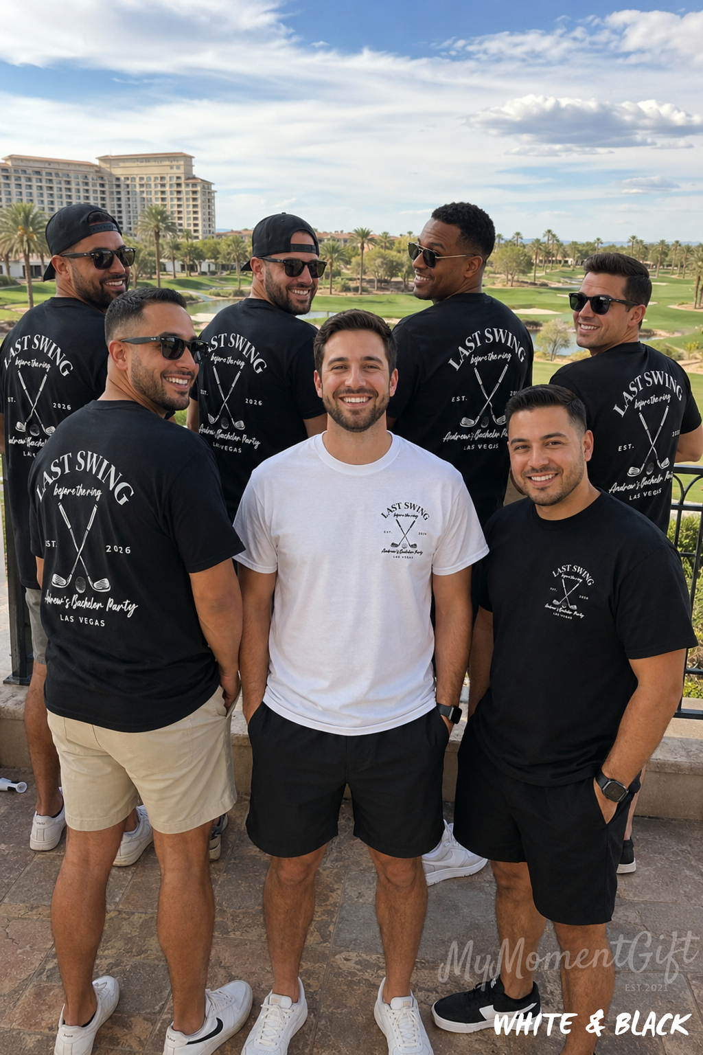Last Swing Before the Ring Groom and Groomsmen Tees | Custom Golf Trip Shirts