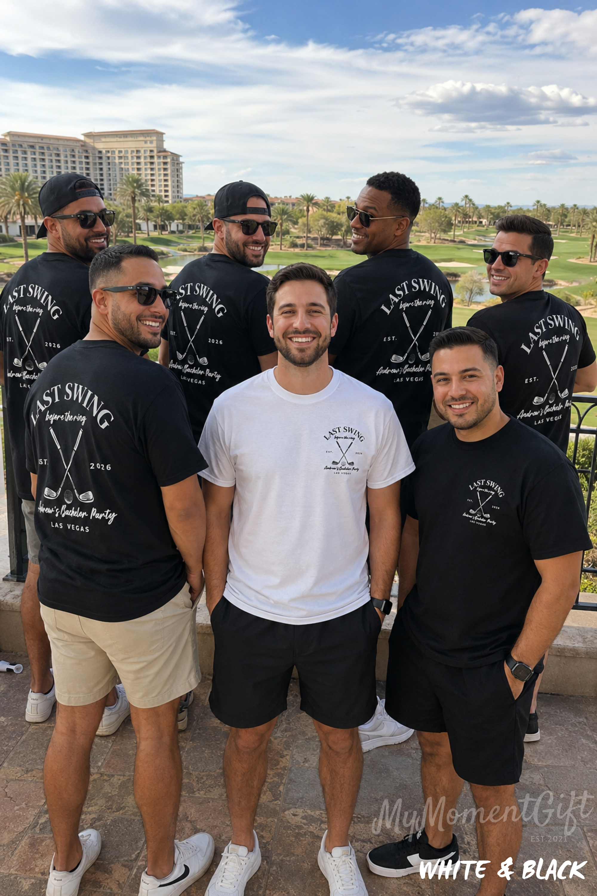 Last Swing Before the Ring Groom and Groomsmen Tees | Custom Golf Trip Shirts
