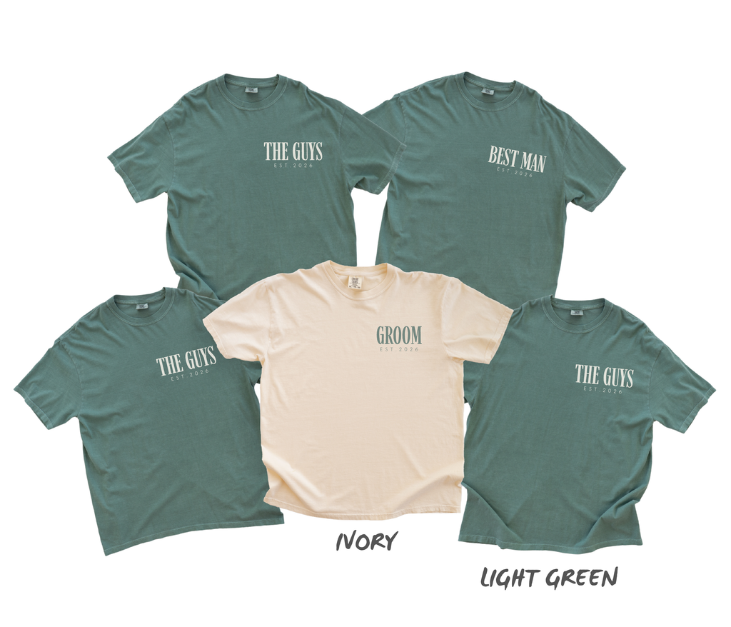 Custom Bachelor Party Shirts for Groom, Best Man & The Guys