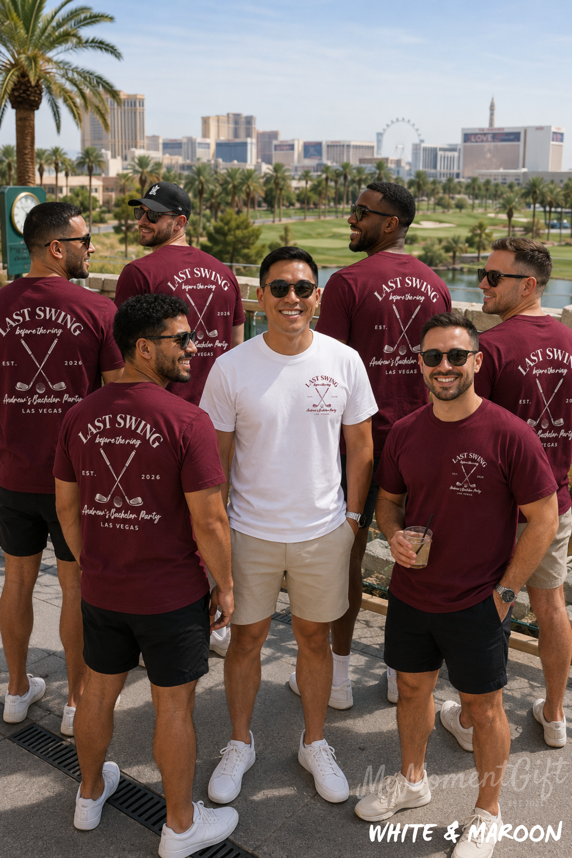 Last Swing Before the Ring Groom and Groomsmen Tees | Custom Golf Trip Shirts