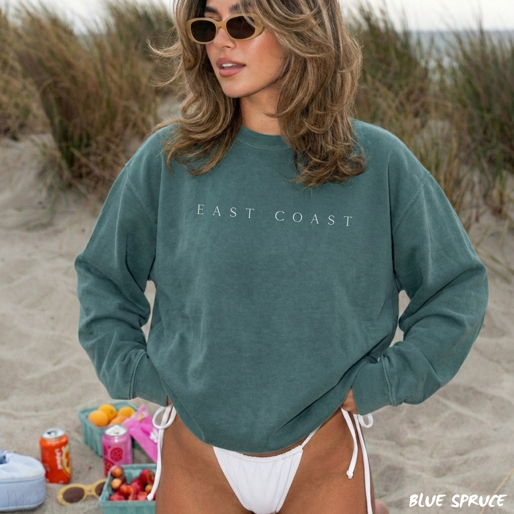 East Coast Sweatshirt, Coastal Girls Trip Crewneck, Matching Travel Sweatshirt