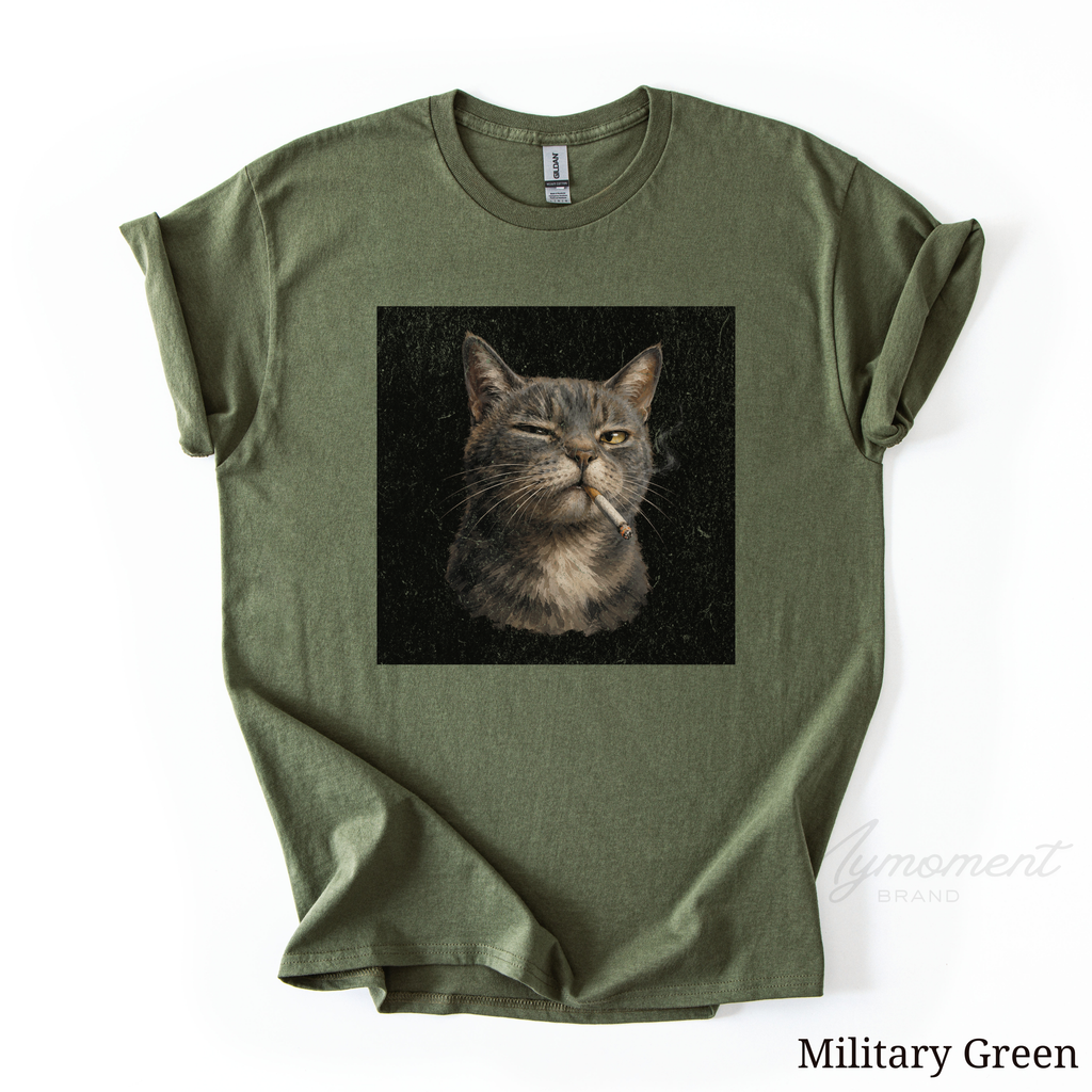 Funny Cat Shirt | Sarcastic Moody Cat Graphic Tee
