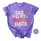 Lesbian Couple Shirt - She Is My Pride Date Matching Tee