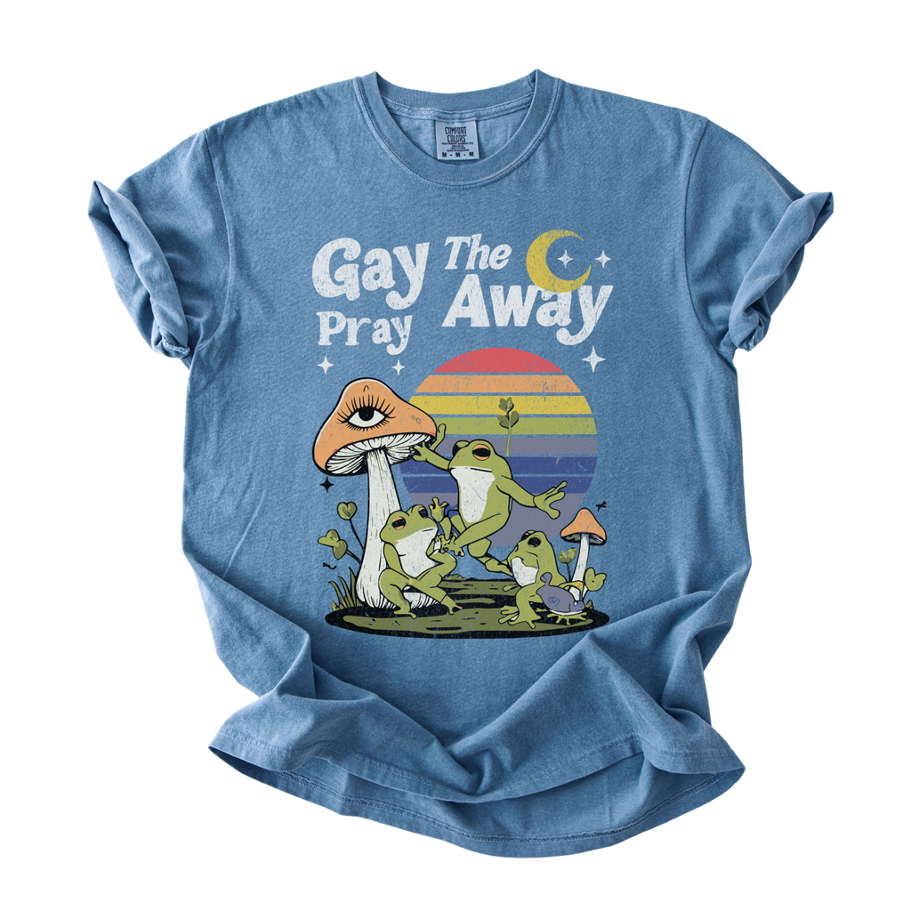 Gay The Pray Away - Funny Gay Christian Comfort Color Unisex T-Shirt