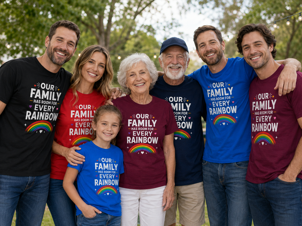 Our Family Has Room For Every Rainbow Pride Family Shirt - Kid Size