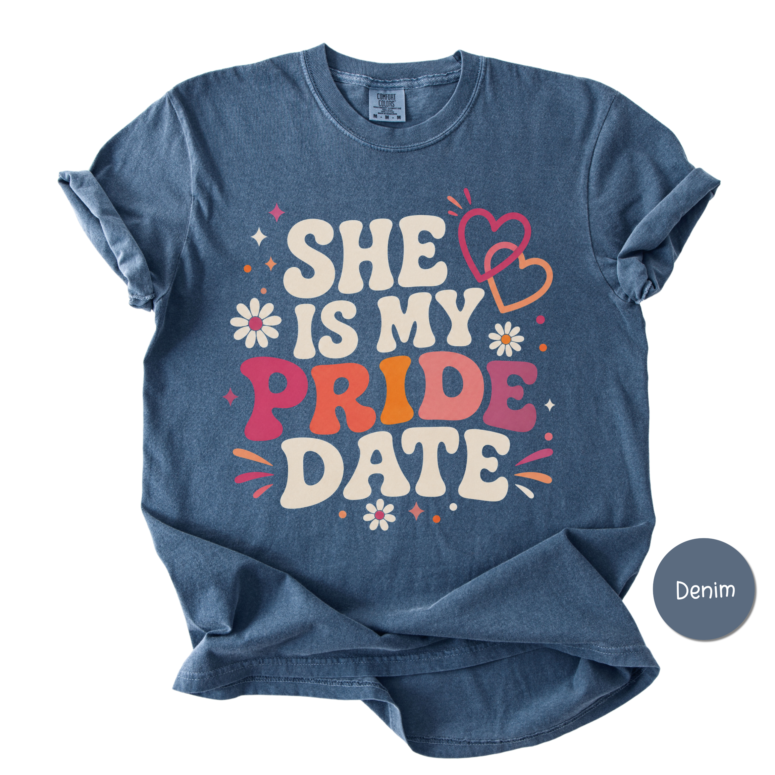 Lesbian Couple Shirt - She Is My Pride Date Matching Tee