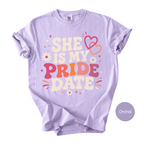 Lesbian Couple Shirt - She Is My Pride Date Matching Tee