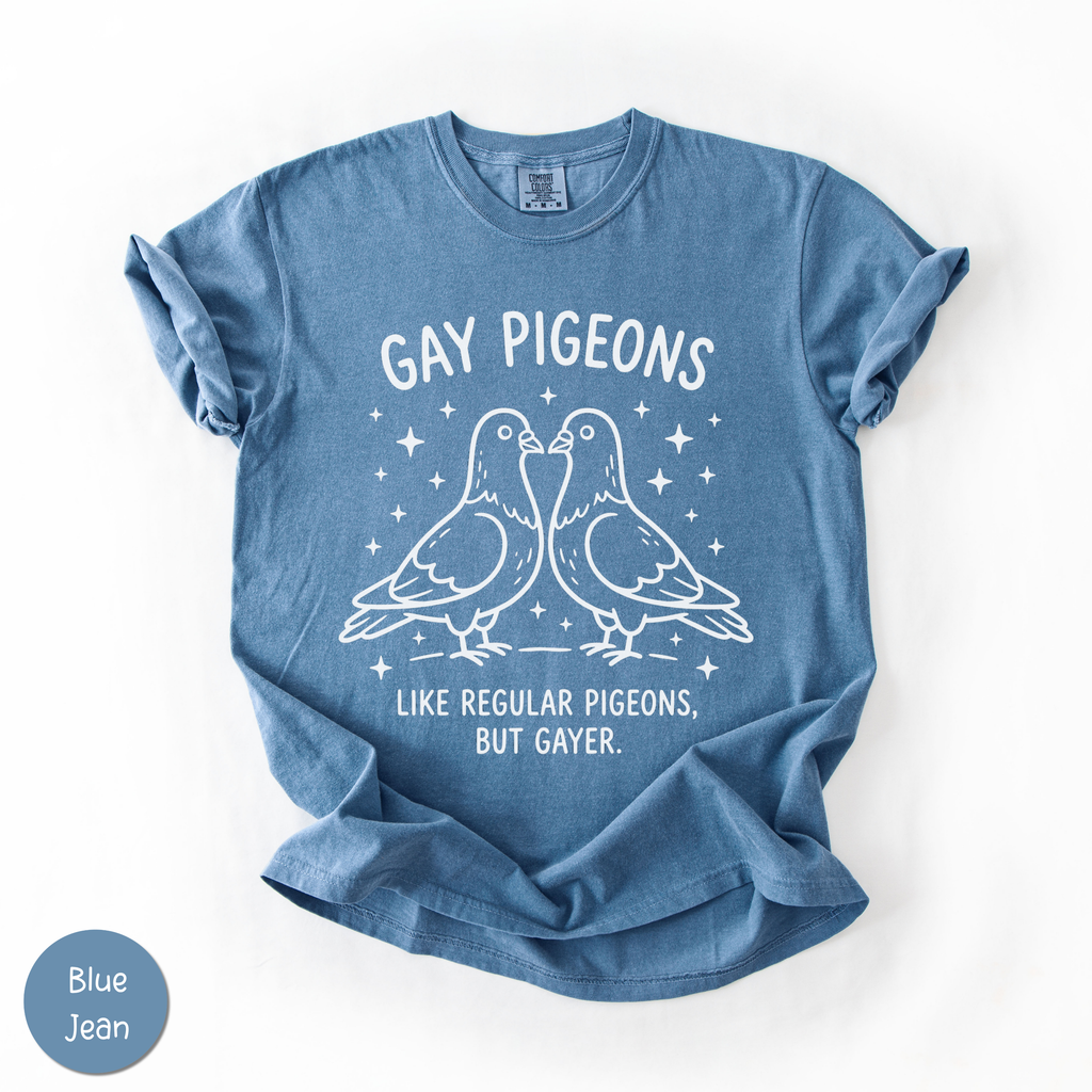 Gay Pigeons Shirt | Funny LGBTQ Pride Graphic Tee