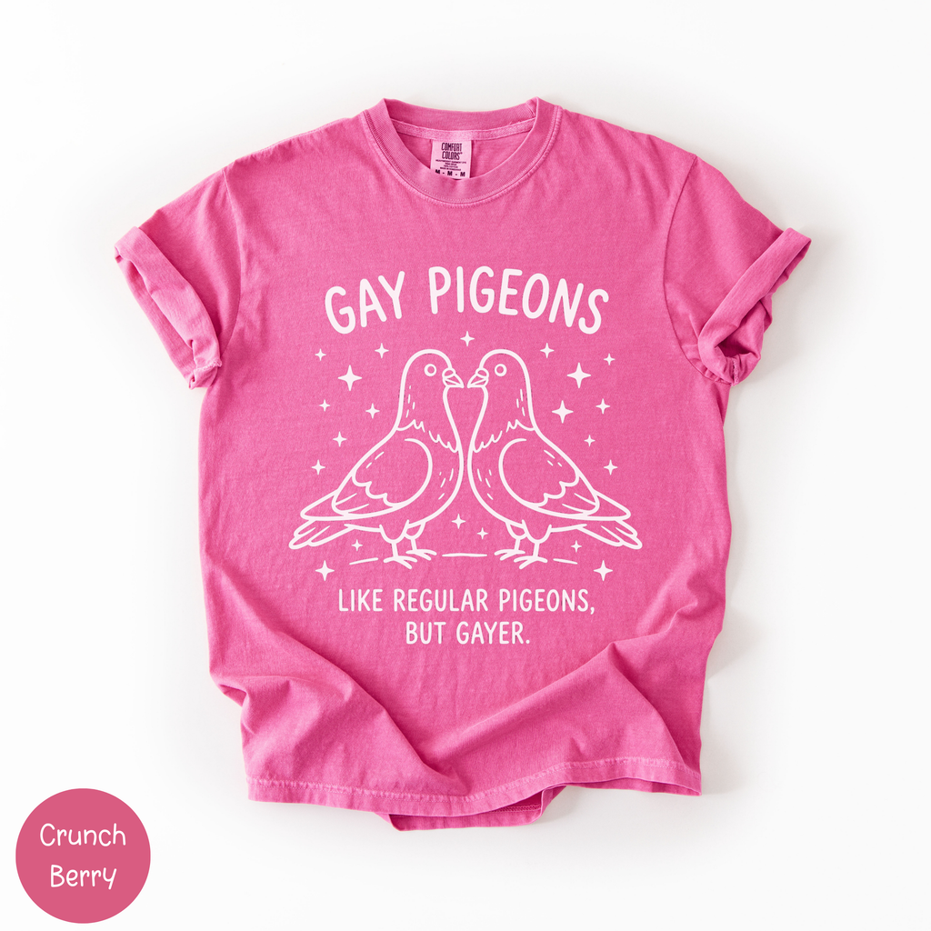Gay Pigeons Shirt | Funny LGBTQ Pride Graphic Tee
