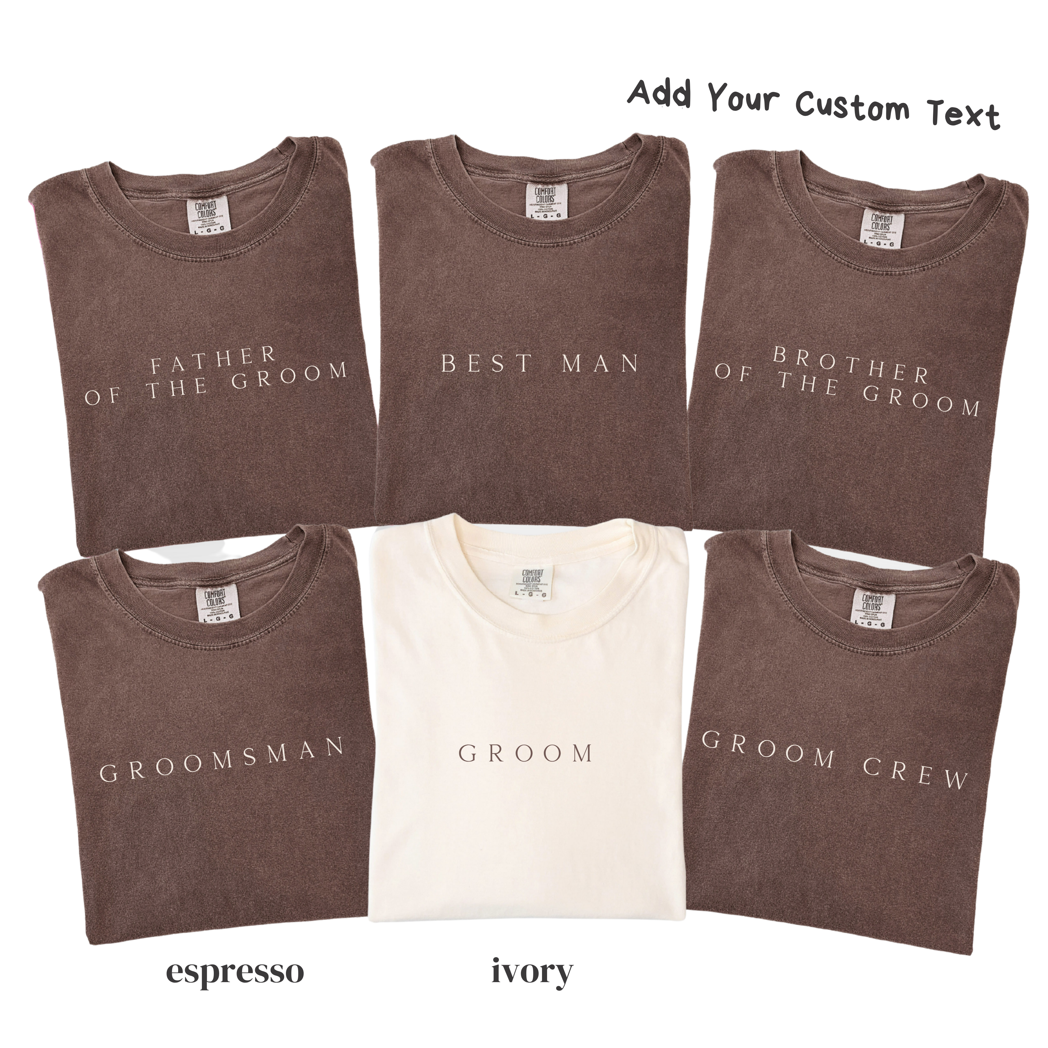 Custom Groom Crew Shirt - Personalized Groomsmen Wedding Party Tee