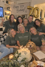 70th Birthday Shirts for Family – Est. 1956 Birthday Girl & Celebrating the Legend Crew Tees
