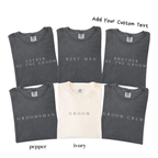 Custom Groom Crew Shirt - Personalized Groomsmen Wedding Party Tee