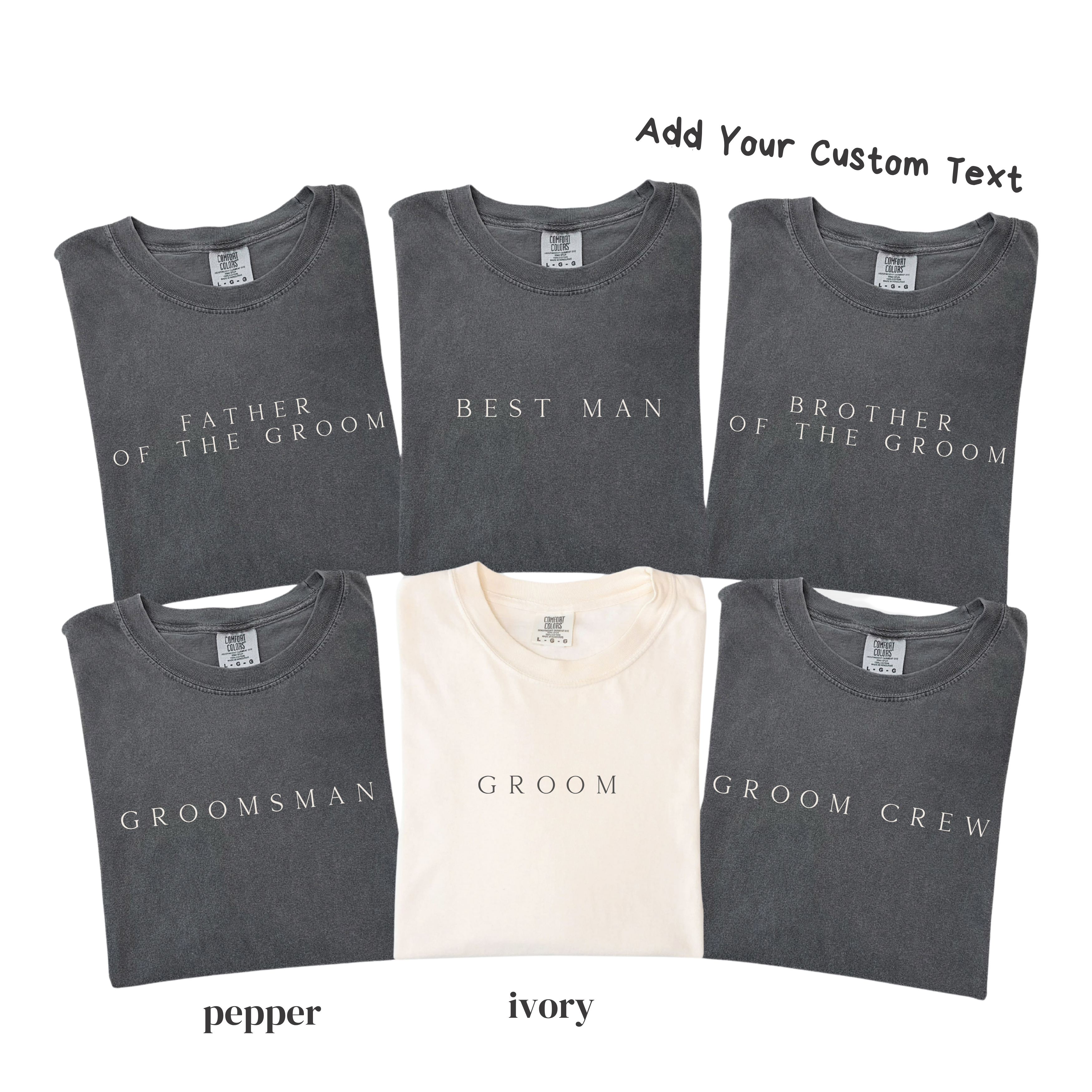 Custom Groom Crew Shirt - Personalized Groomsmen Wedding Party Tee