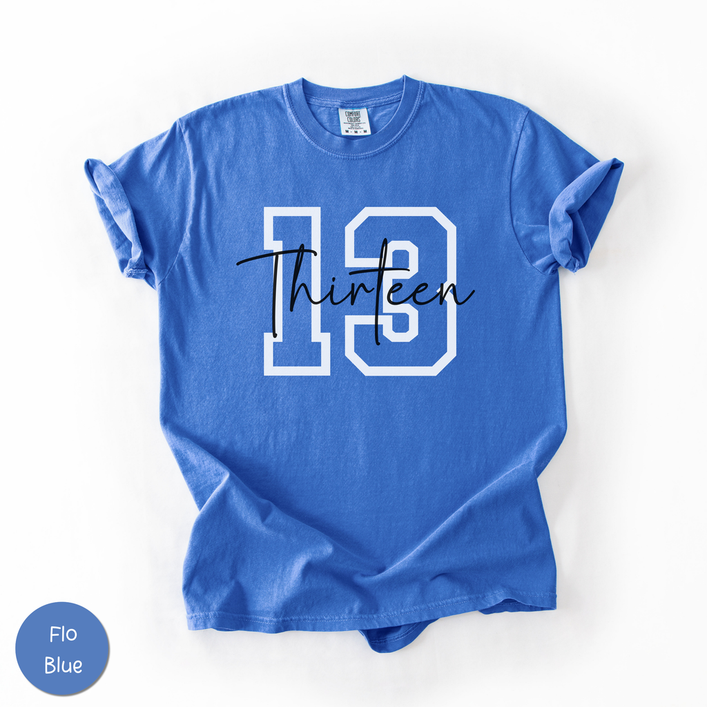 13th Birthday Shirt | For 13 Year Old Birthday Boy and Girl