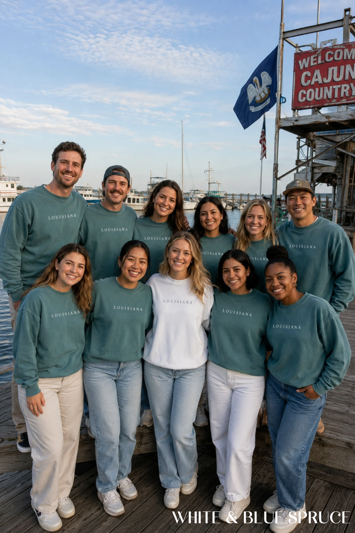 Louisiana Sweatshirt | Vintage Garment-Dyed Crewneck