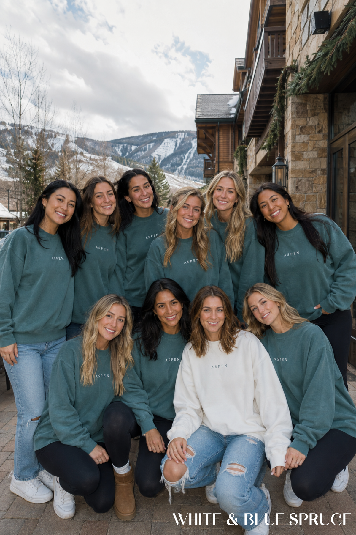 Aspen Sweatshirt | Matching Bachelorette, Birthday, and Vacation