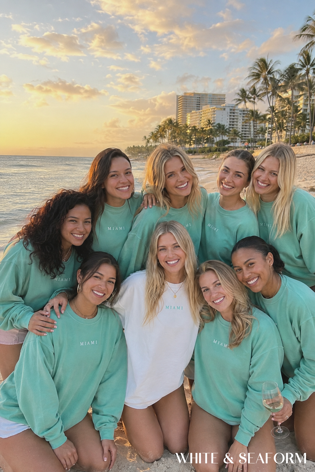 Miami Sweatshirt | Matching Bachelorette, Birthday, and Vacation