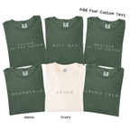 Custom Groom Crew Shirt - Personalized Groomsmen Wedding Party Tee