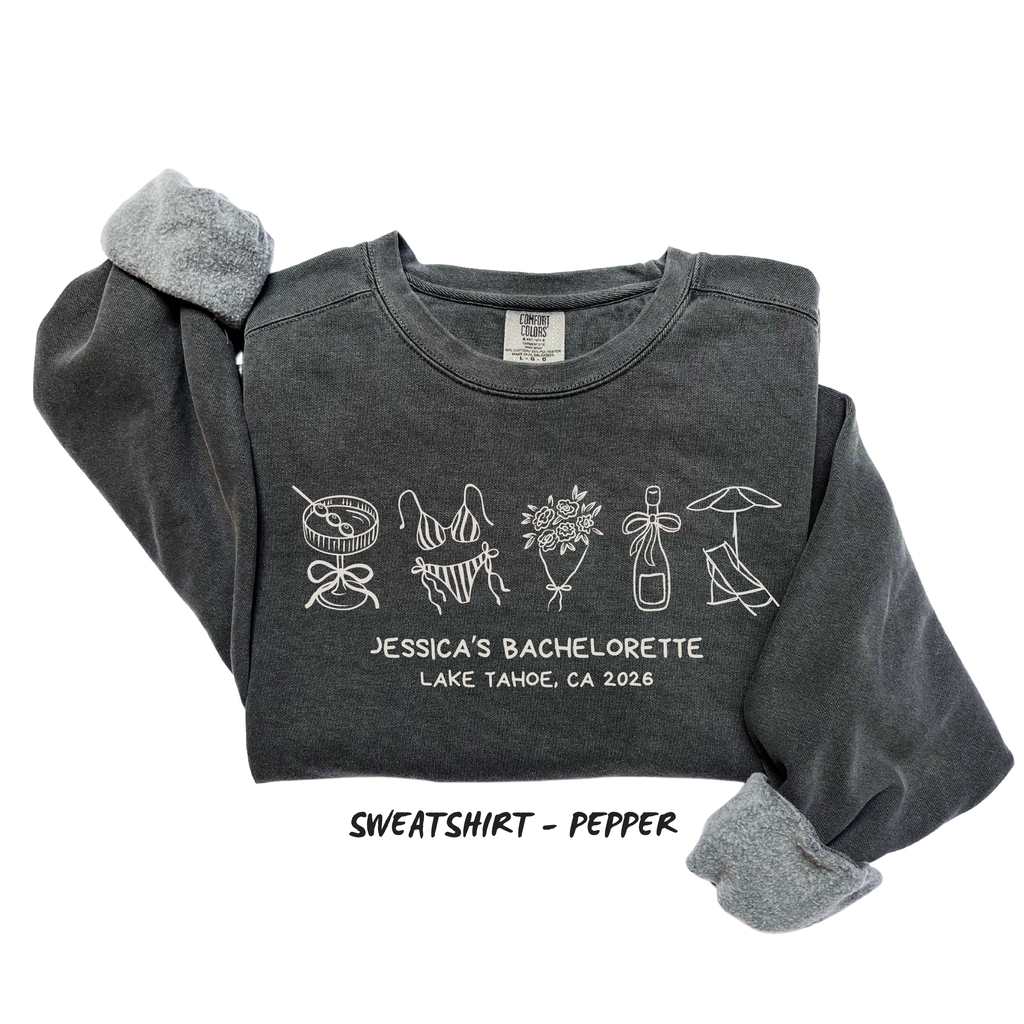 Vintage Beach Bridesmaid Sweatshirt - Bride Crew Wedding Weekend Crewneck