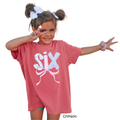 Six Birthday Girl Shirt With Ribbon, 6th Birthday Shirt, In My Six Era Birthday Tee