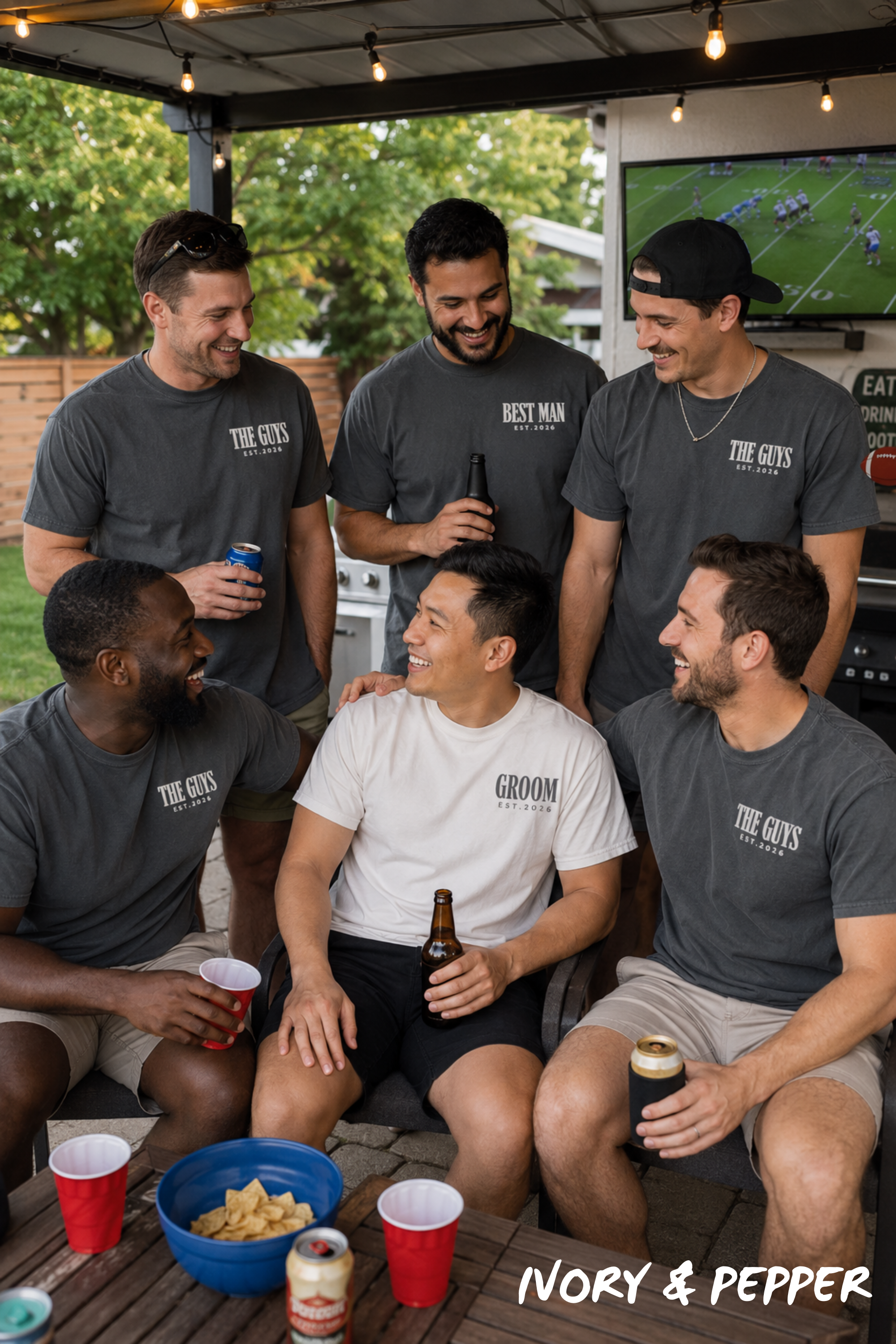 Custom Bachelor Party Shirts for Groom, Best Man & The Guys