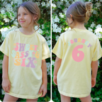 Retro Sweet Sassy Six - Custom 6th Birthday Girl Shirt - Add Kid's Name