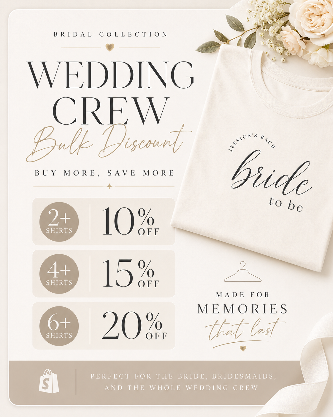 Beach Bachelorette Shirts - Bride Crew Wedding Weekend Tee
