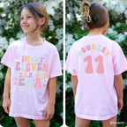 Retro In My Eleven Year Old Era - Custom 11th Birthday Girl Shirt - Add Kid's Name