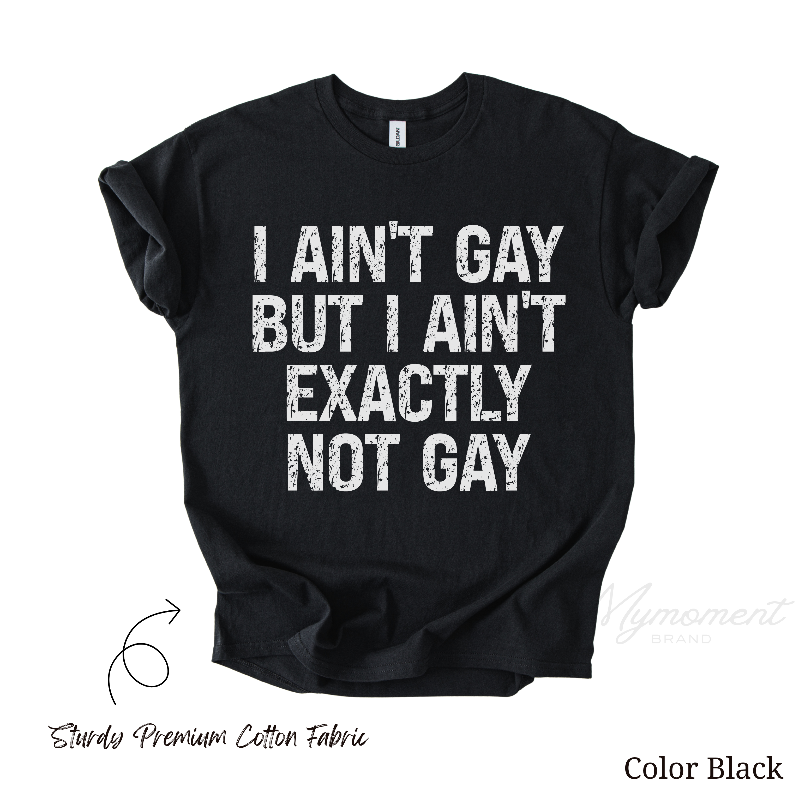 LGBT Funny Shirt - I ain't gay but I ain't exactly not gay