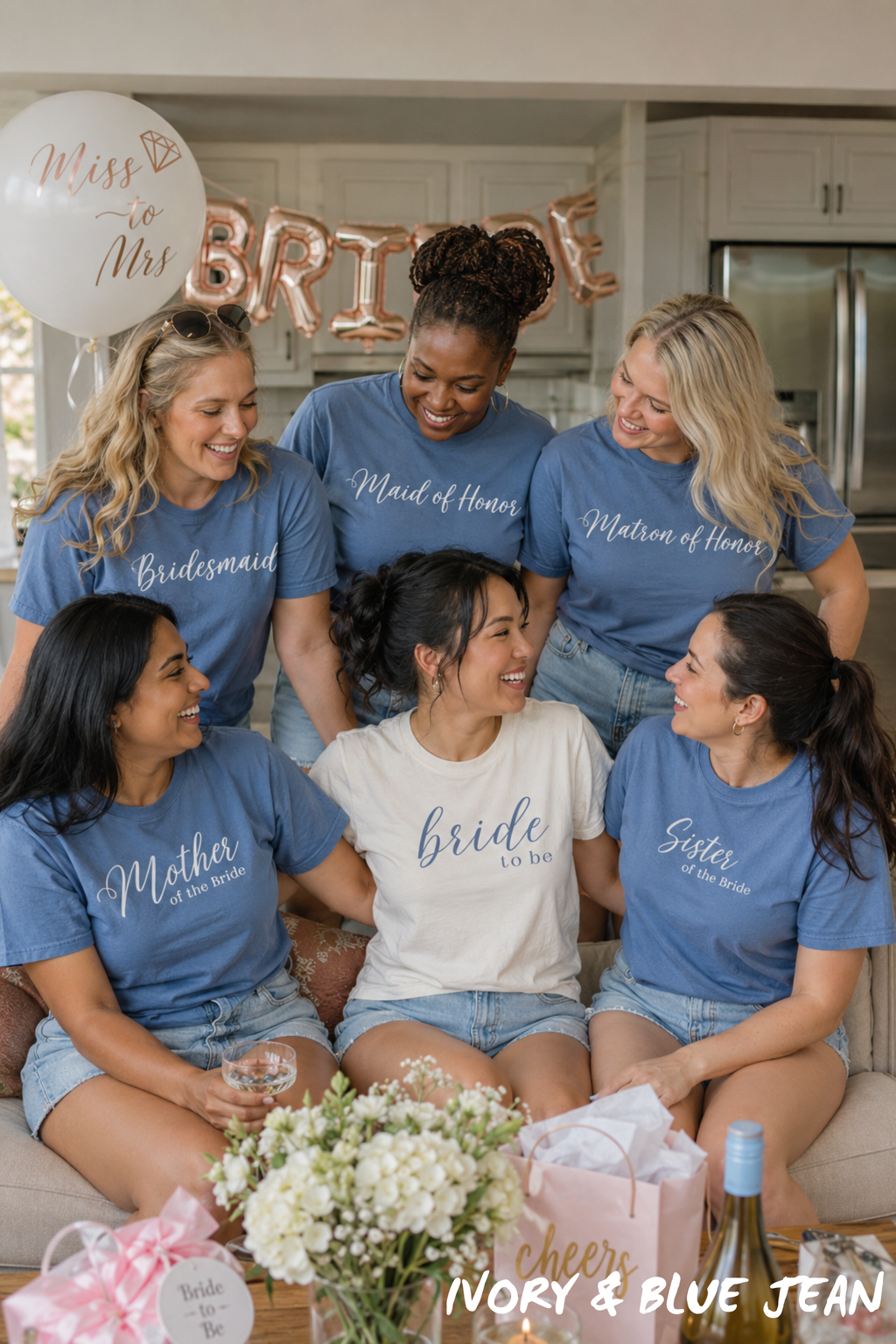 Custom Bachelorette Party Role Shirts for Bride & Wedding Crew