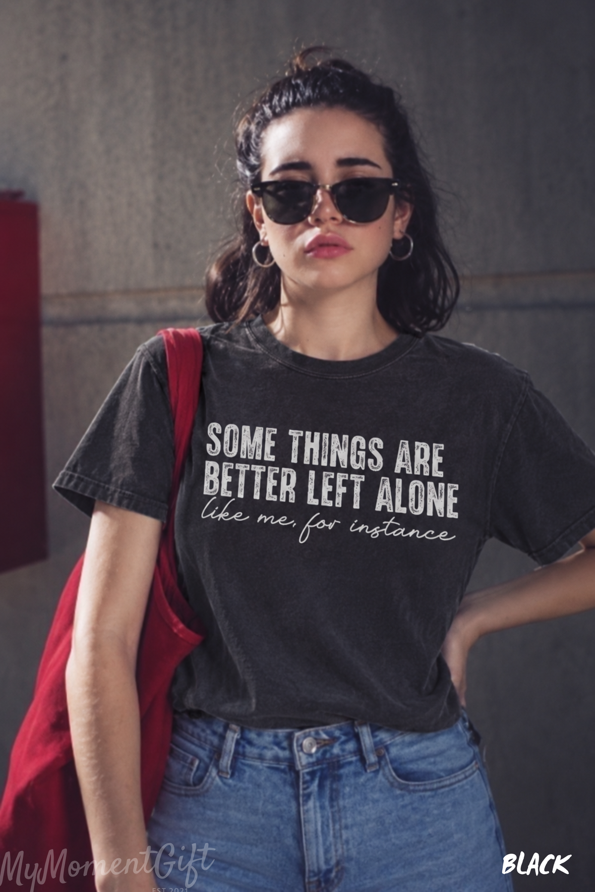 Some Things Are Better Left Alone Shirt – Funny Sarcastic Comfort Colors Tee