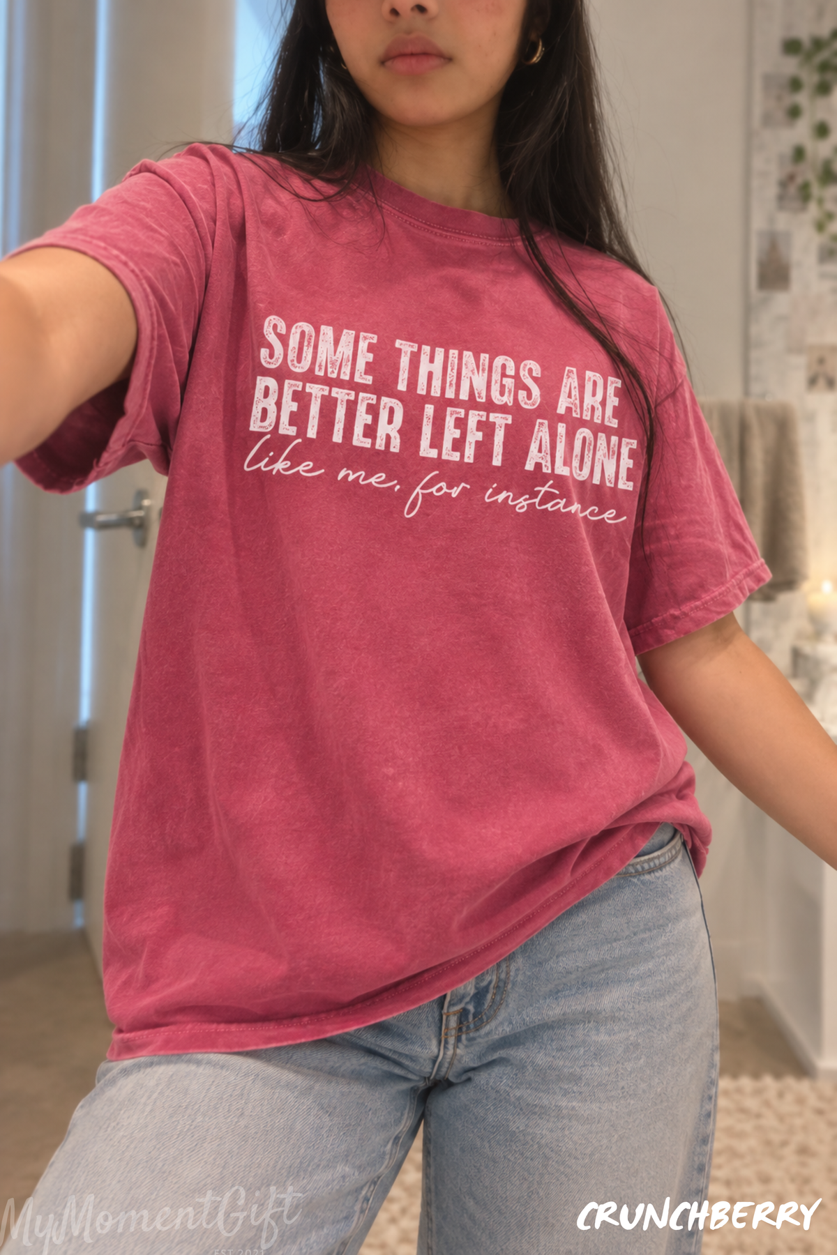 Some Things Are Better Left Alone Shirt – Funny Sarcastic Comfort Colors Tee