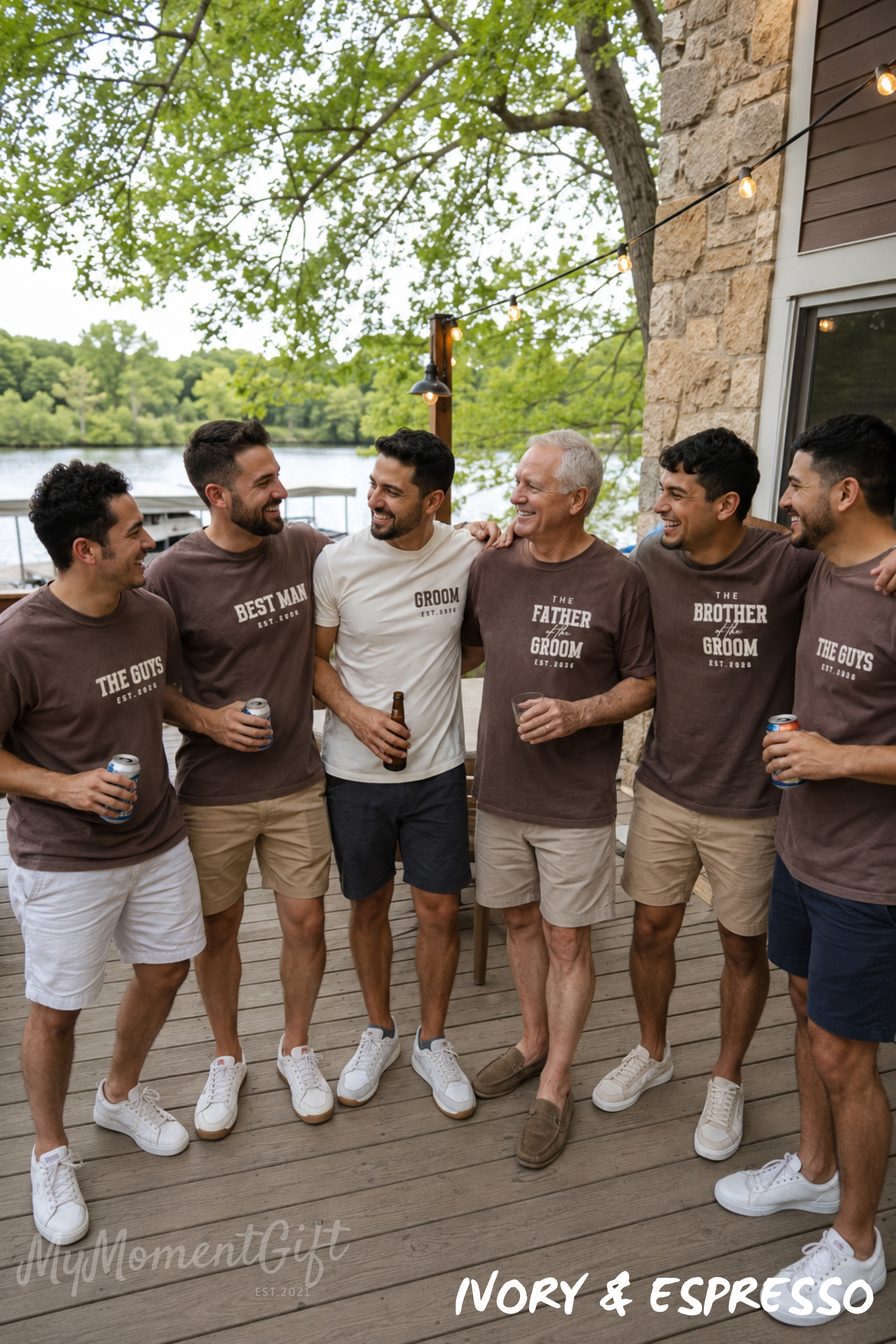 Matching Bachelor Party Shirts for Groom, Best Man & Family