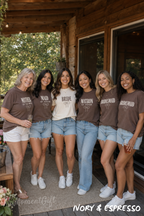 Matching Bride & Bridesmaid Shirts with Bow Design