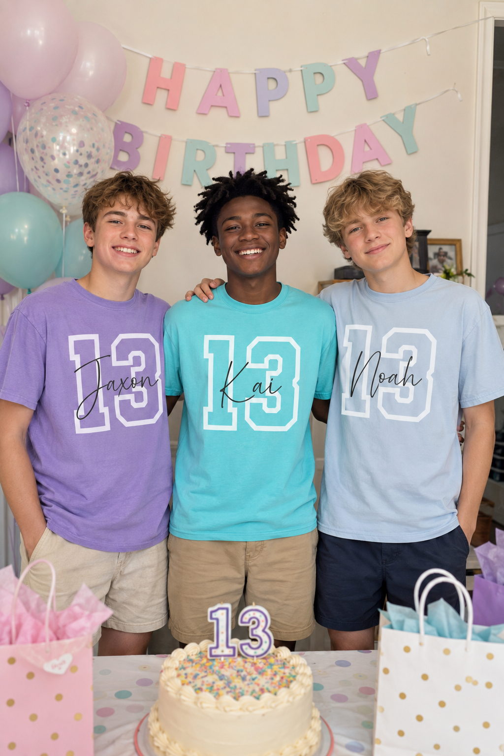 13th Birthday Shirt | For 13 Year Old Birthday Boy and Girl